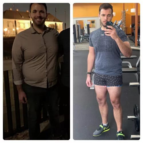 2019-2022. Lost 80 lbs of fat, gained 20 lbs of muscle. Still got work to do, but I’m proud of my progress! Keep after it bros.