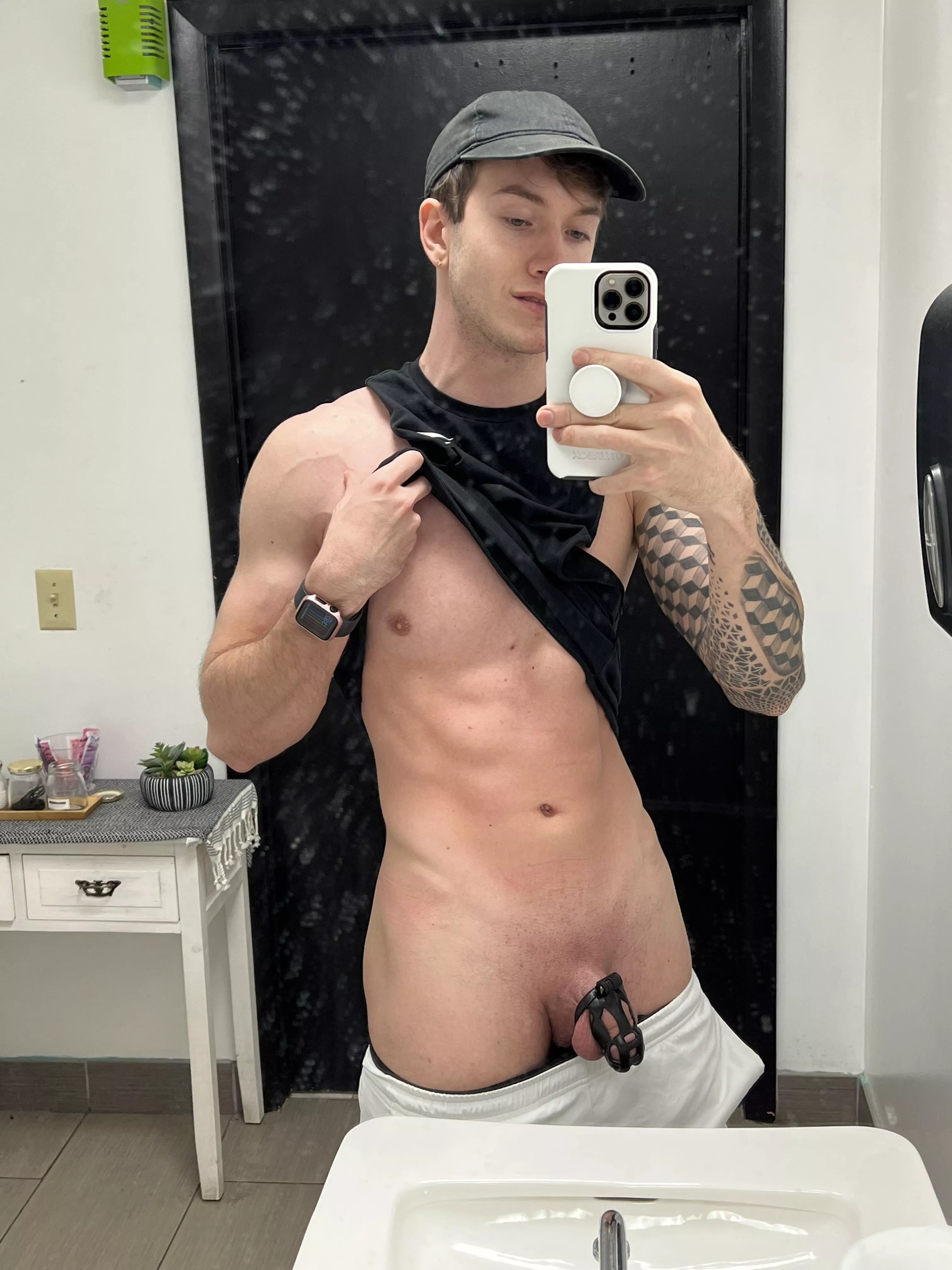 [21] Curious to hear what you think of my cock 😳