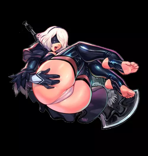 2B Showing The Ass 🍑😈🍆