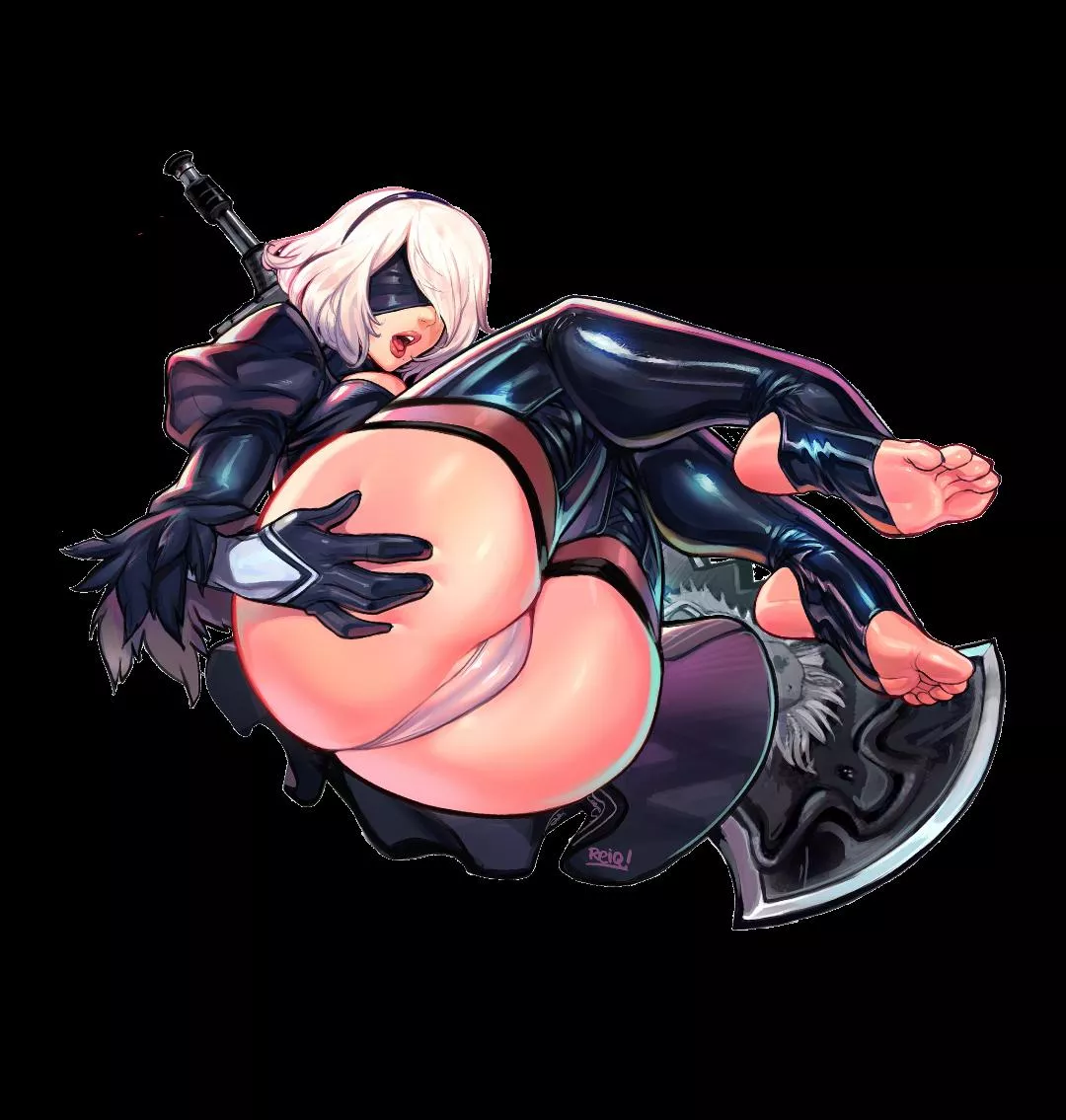 2B Showing The Ass 🍑😈🍆