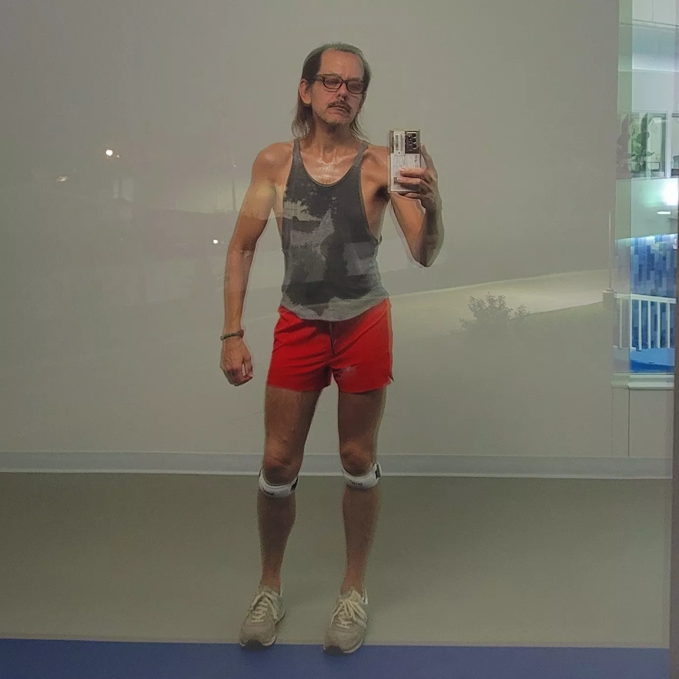 30min fast pace runner everyday. Aside from being all wet, do I look ok?