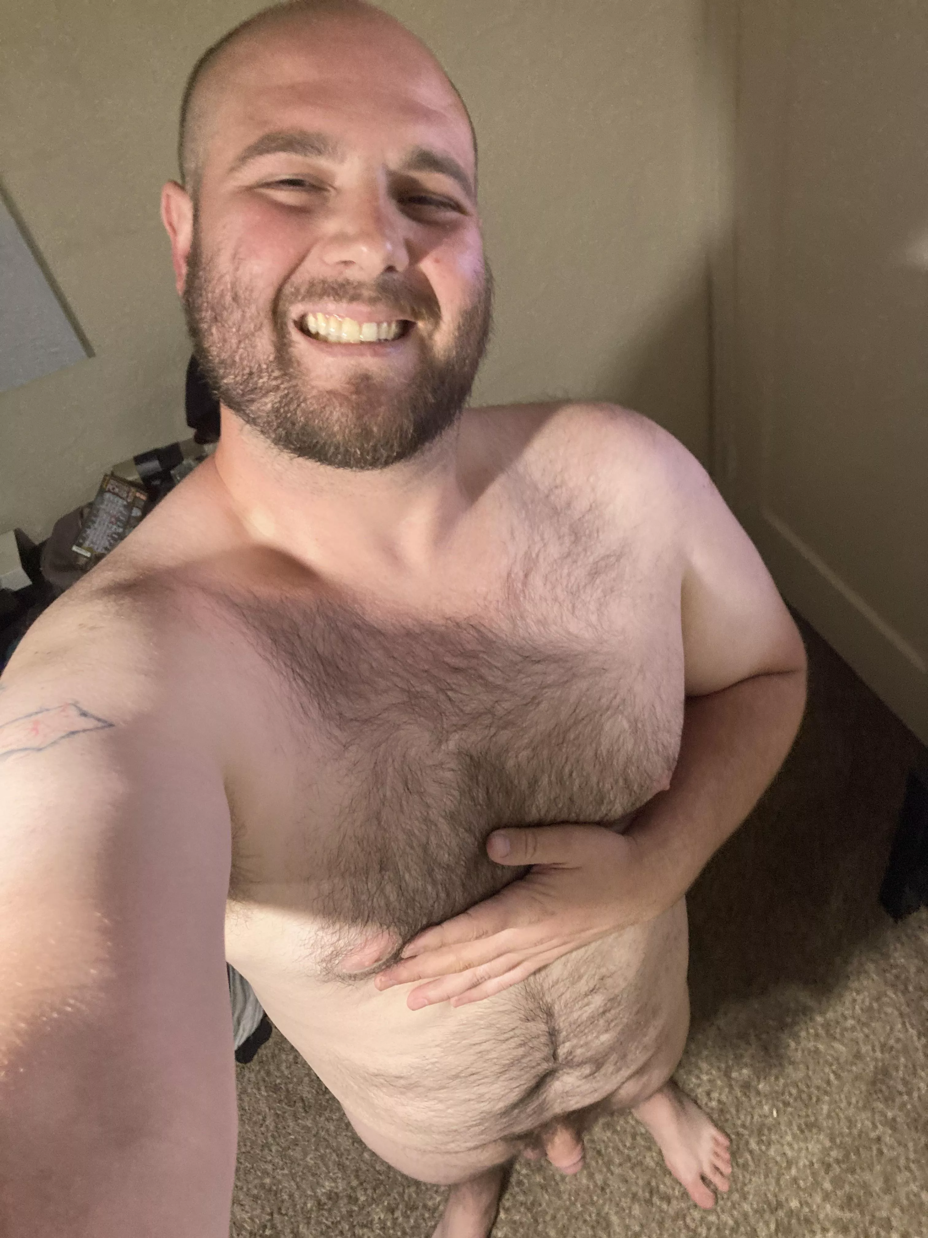 32-Full smile, body and face while I’m feeling great