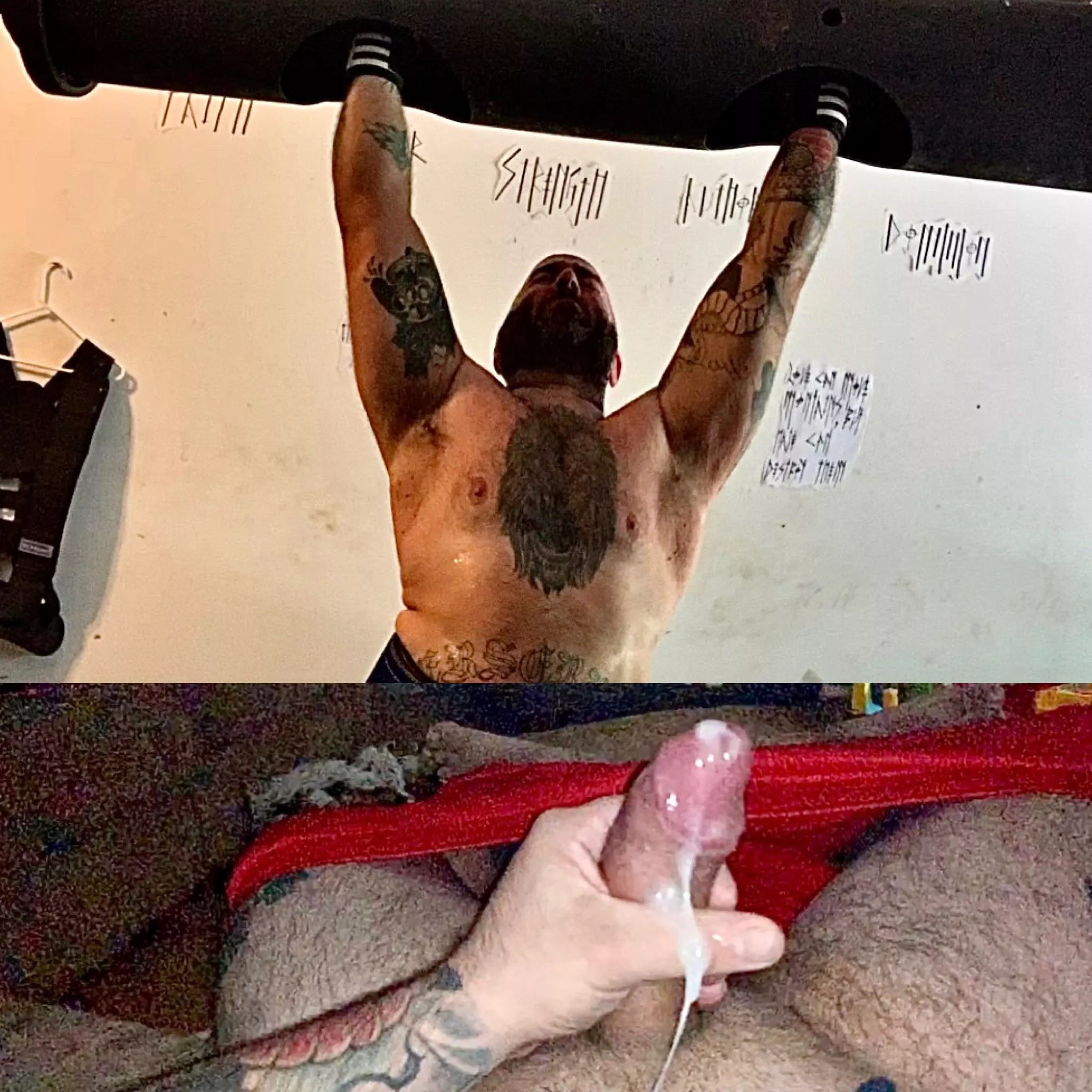 (36) good morning from my cum covered cock🌞