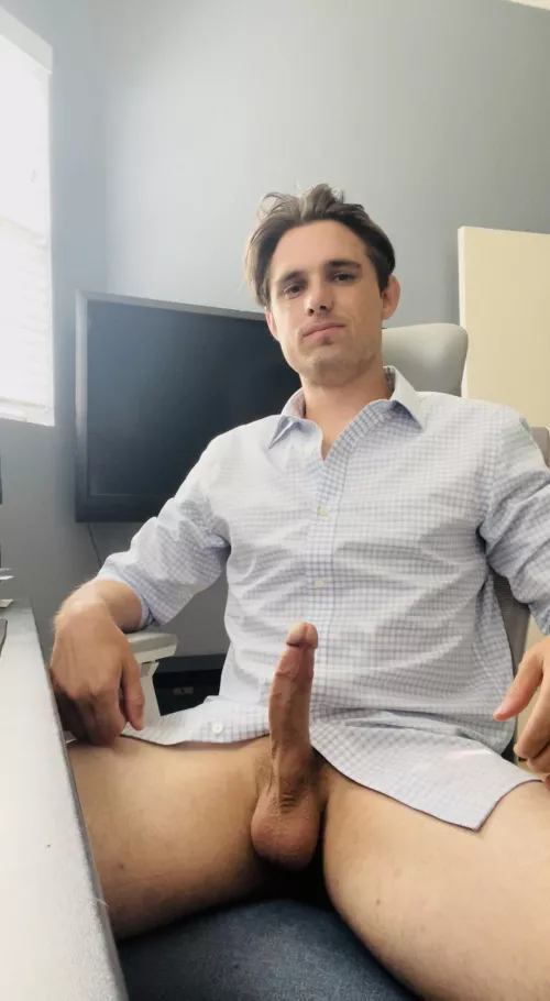 [37] Y’all are making me bolder, completely pants-less in the office…