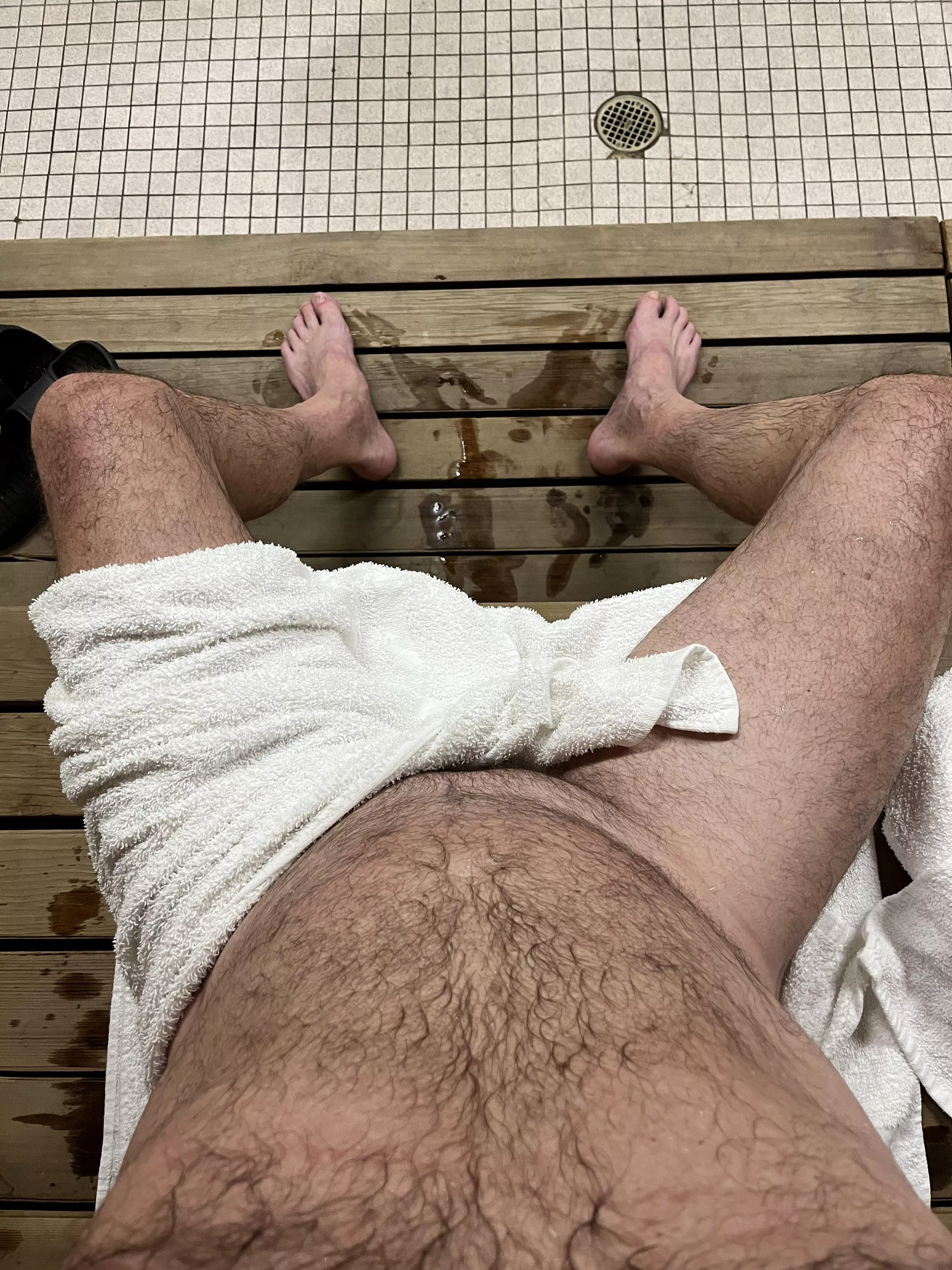(59) I always seem have a good time in my gym sauna….