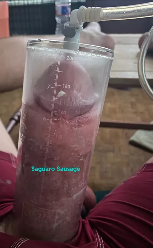 8” long in a packed out 2.75” cock only with a nice oxballs ball tire.