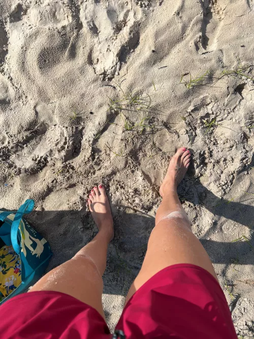 A break to take a pic during outdoor beach workout