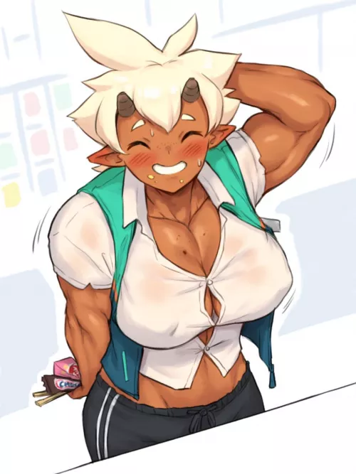 A Cute Oni with nothing to hide...(@NestkeeperArt)