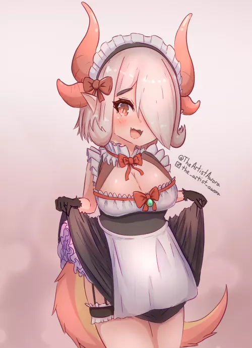 A dragon maid, drawn by me!