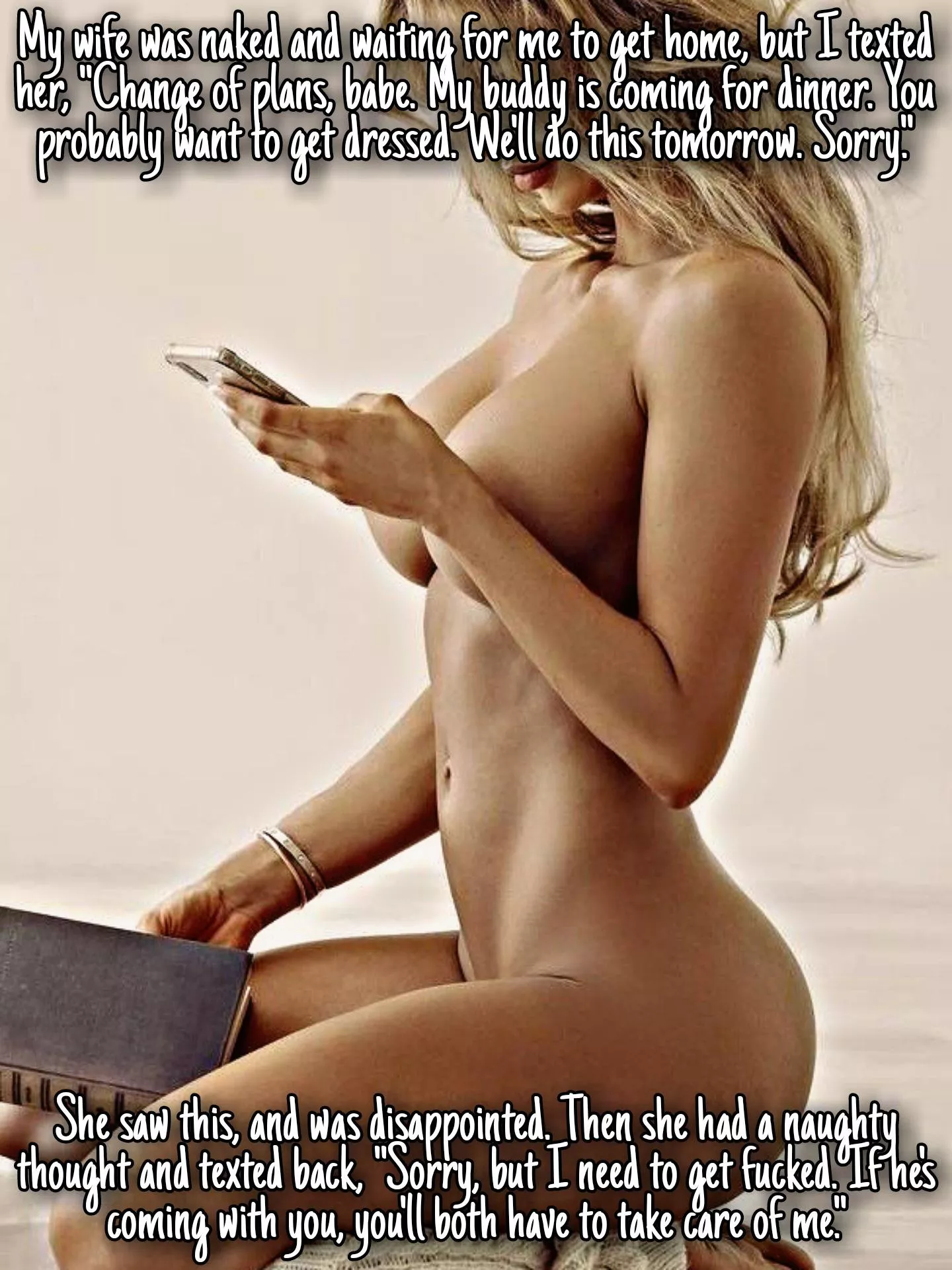A naughty idea! A naughty idea!
