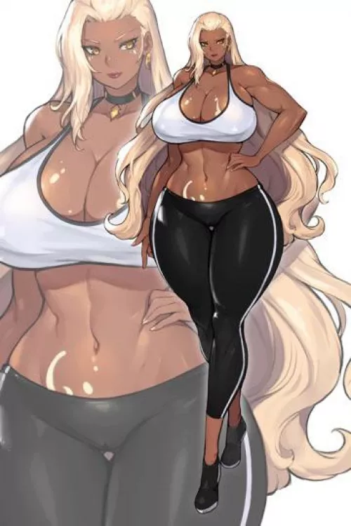 A sexy and fit tan Milf.