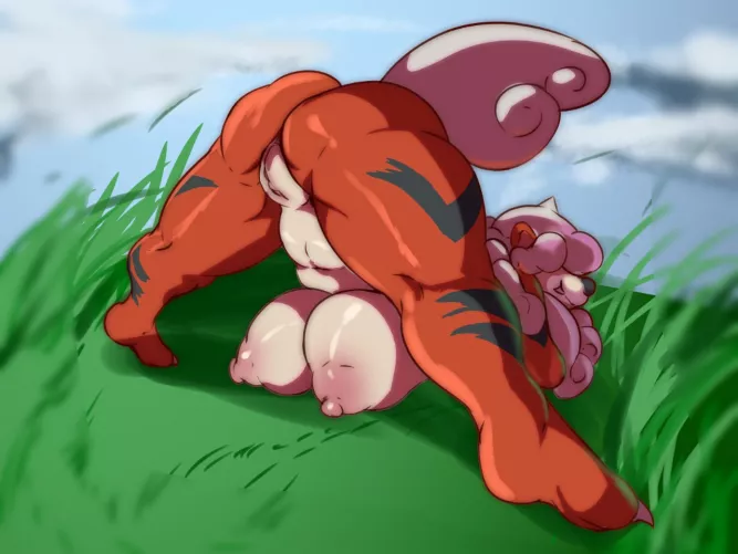 a very hot growlithe of hisui 🔥 🔥 🔥