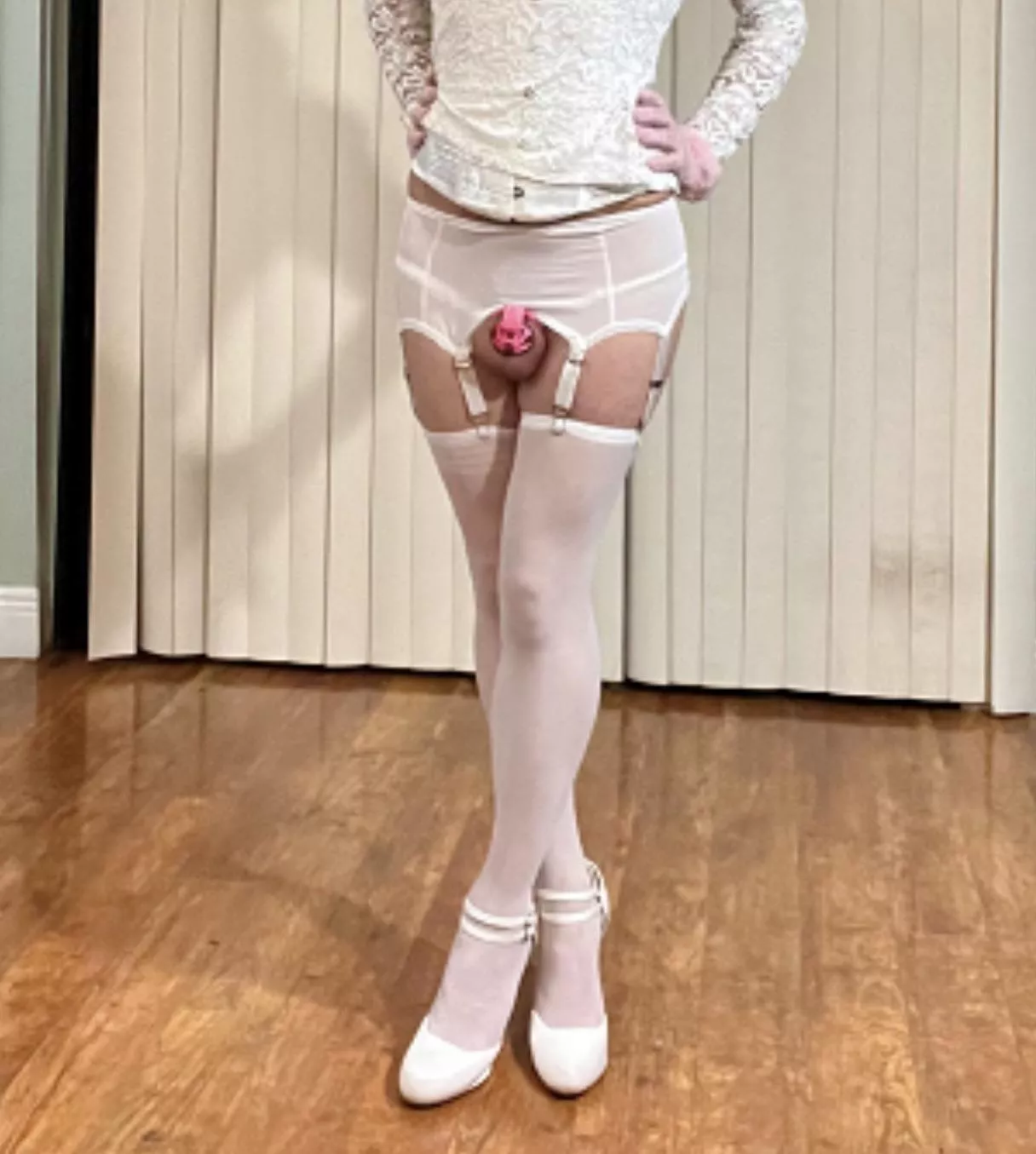 After 6 months of being chaste (no orgasms), it’s completely normal now. Still searching for the perfect cage.