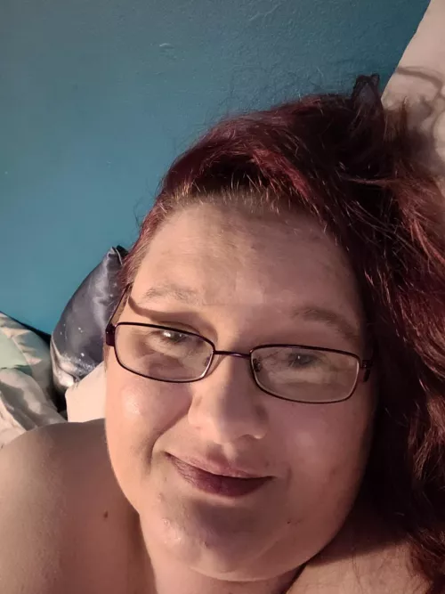 After a number of orgasms on stream last night. one very happy camper.🥰