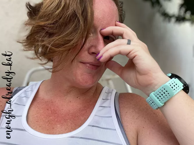 All hot and sweaty. After a run, you naughty people 😉