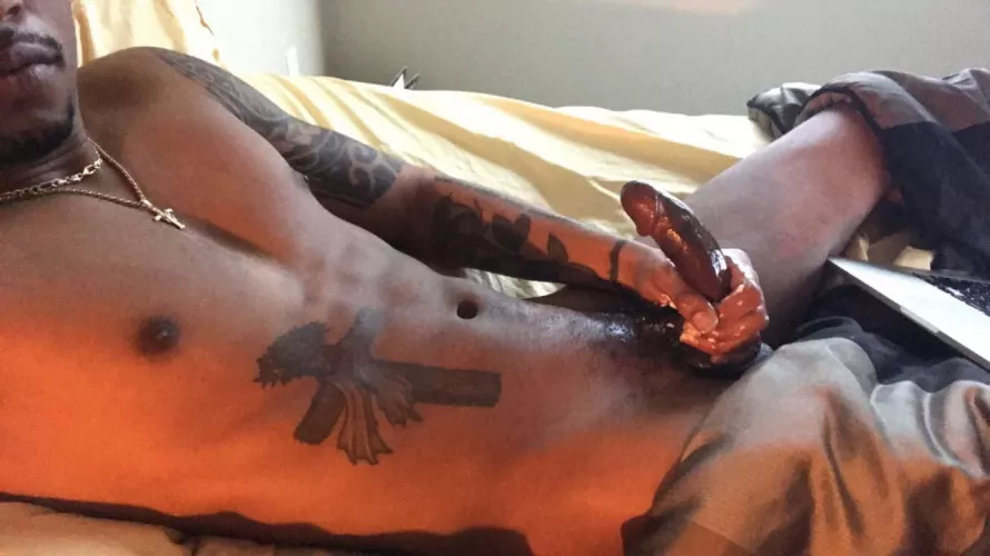 All oiled up and ready for you 😘