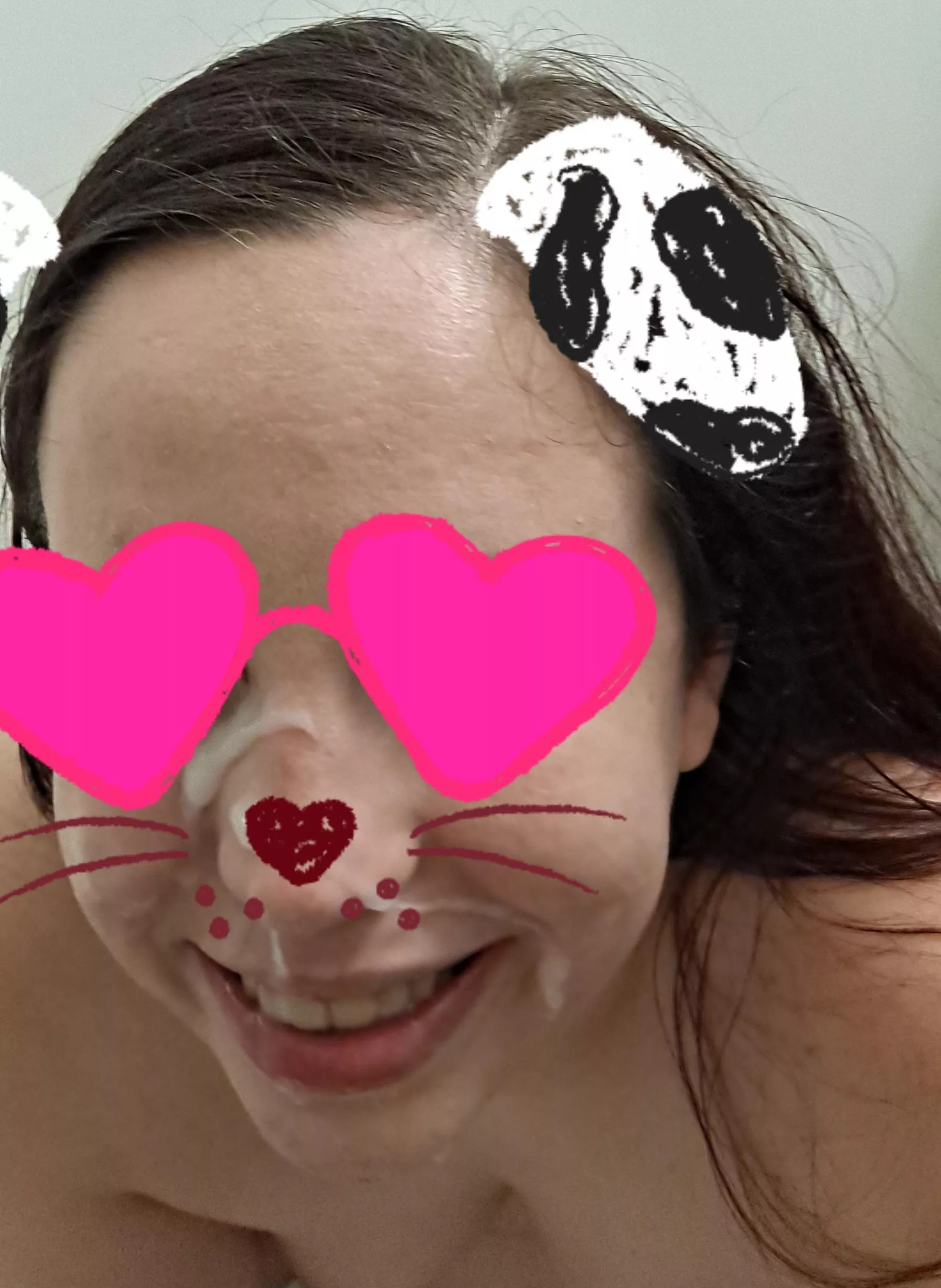 always smiling with cum on my face! 🥰