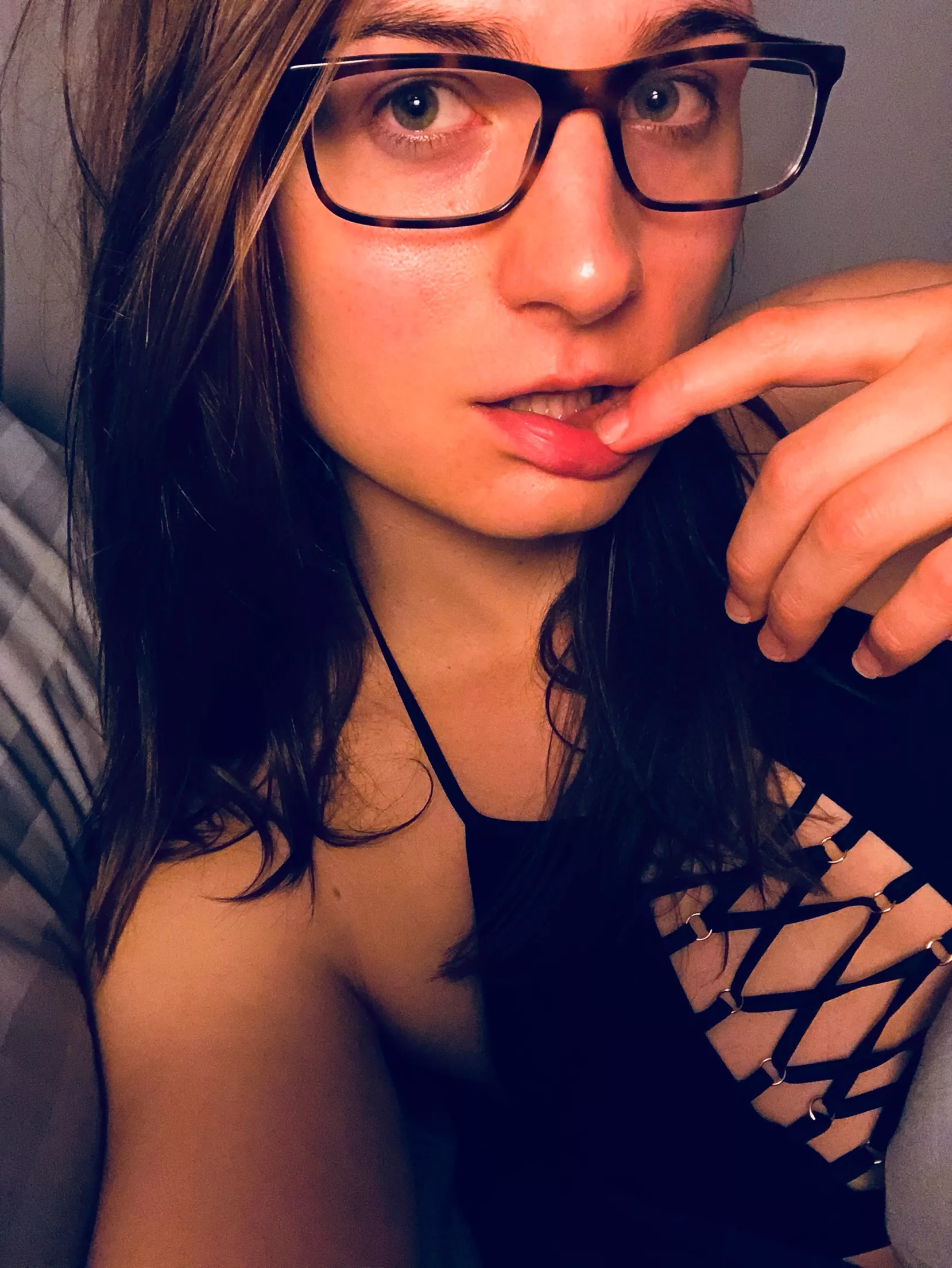 Am I pretty enough to suck your cock even without makeup?
