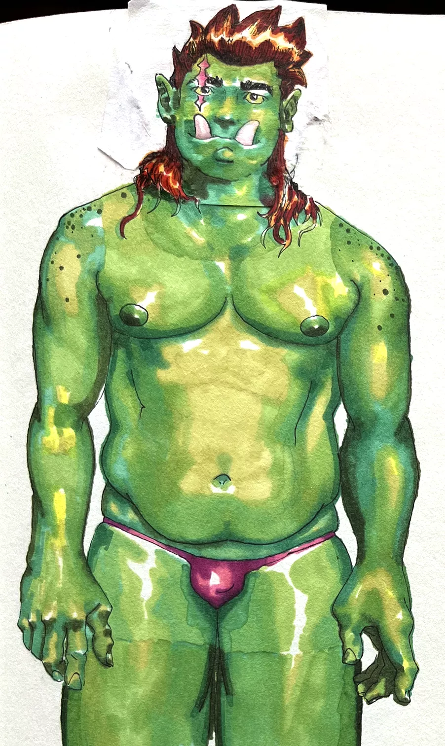 an orc from my sketchbook ^-^