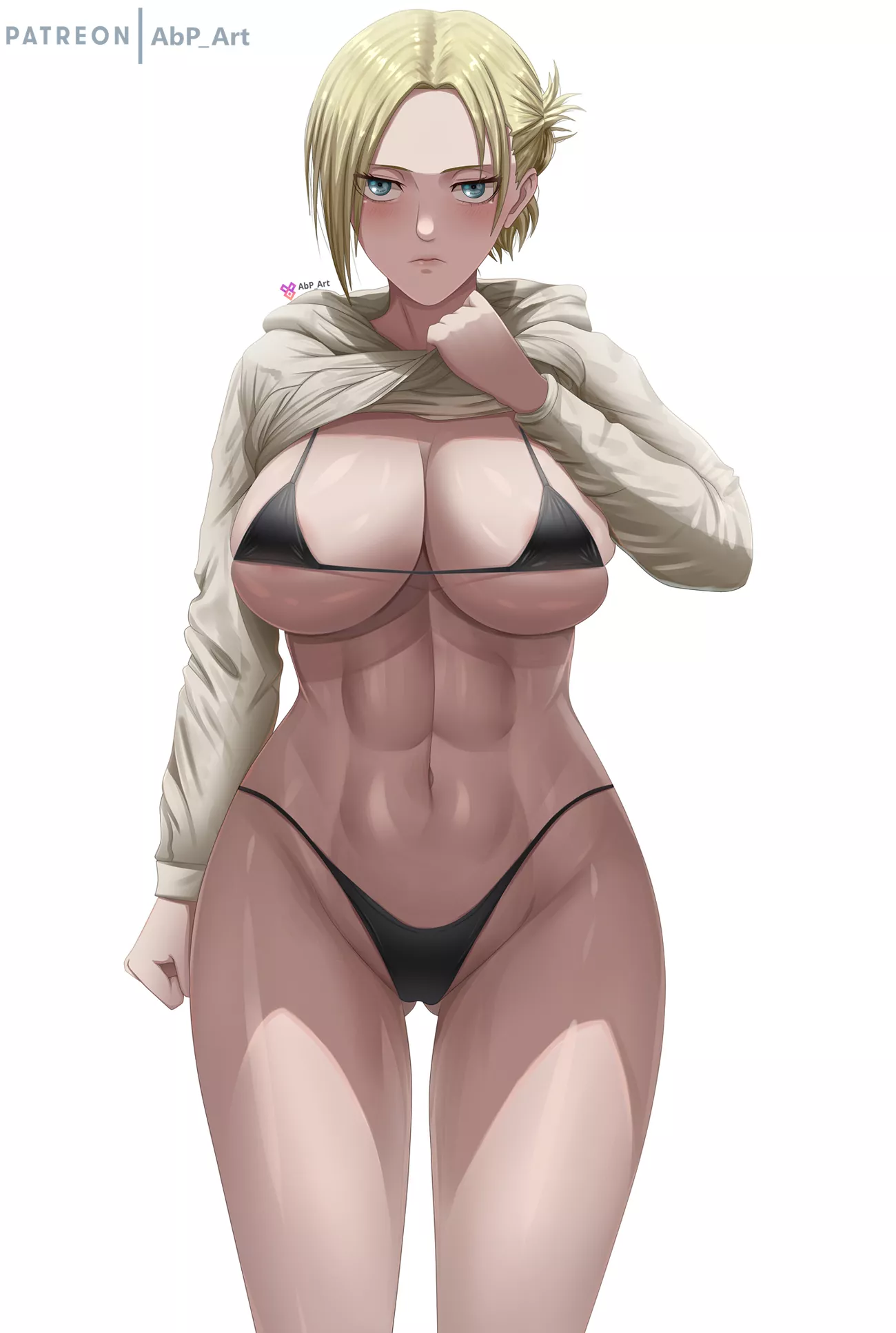 Annie showing her six pack (AbP_Art) [Attack On Titan]