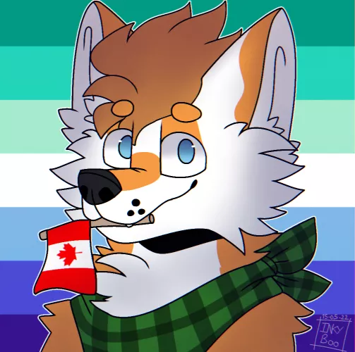 🏳️‍🌈 🇨🇦 Another finished icon commission for u/FloofyFolfy 🇨🇦 🏳️‍🌈 [Art by me]