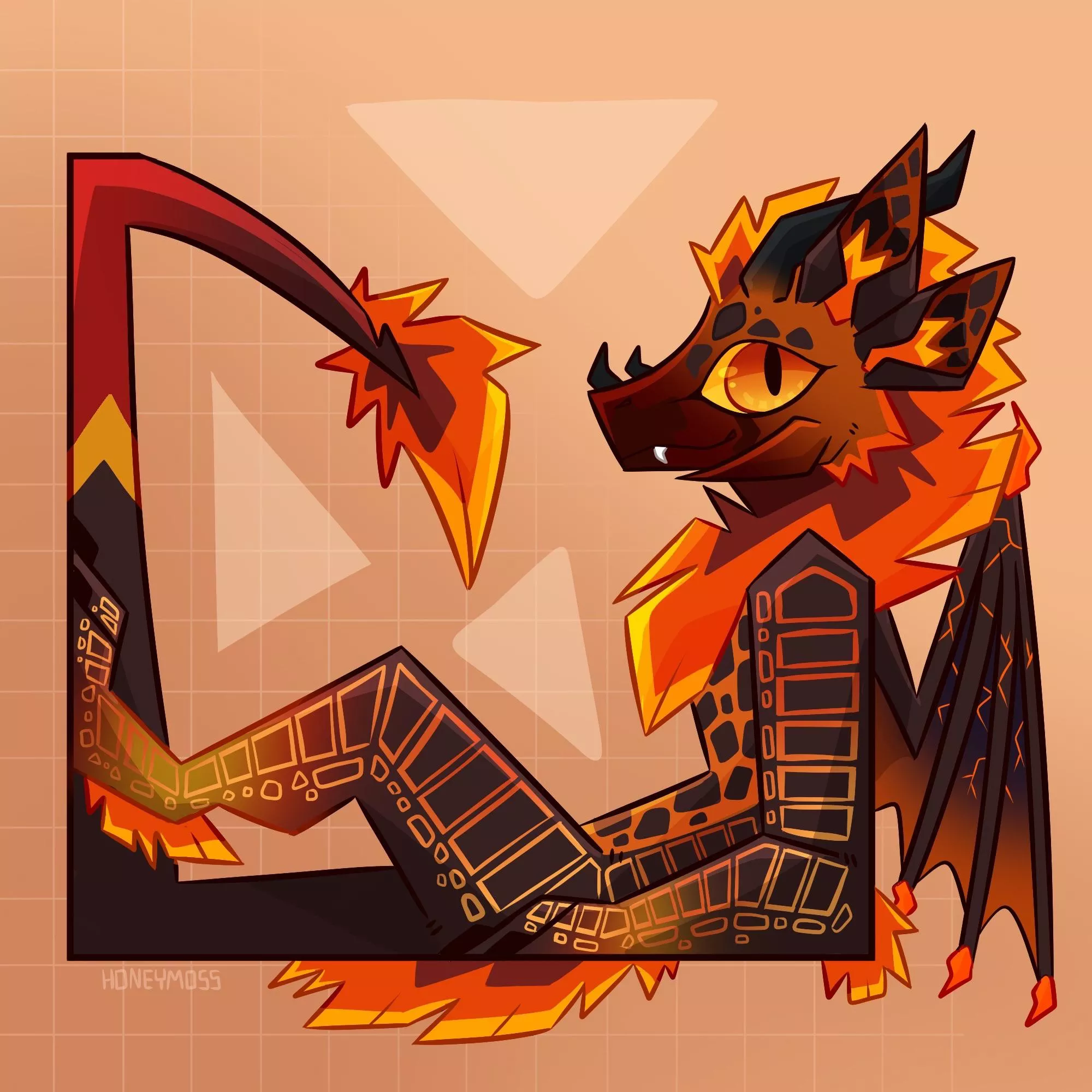 Another square piece done [OC] [@honeymoss_ on twitter]