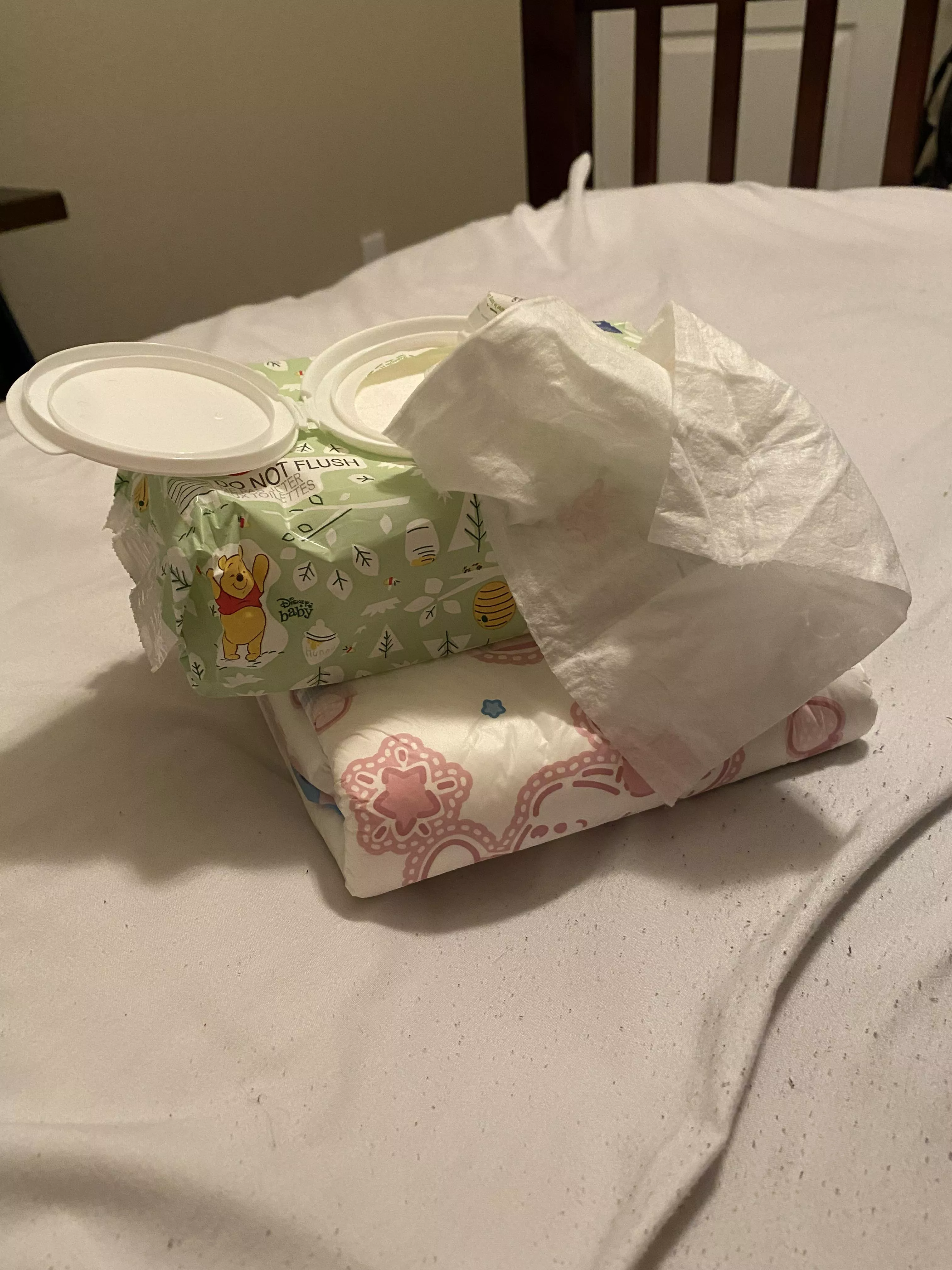 Anyone else’s little space get super triggered by a baby wipe hanging out? 🙈 just me haha?