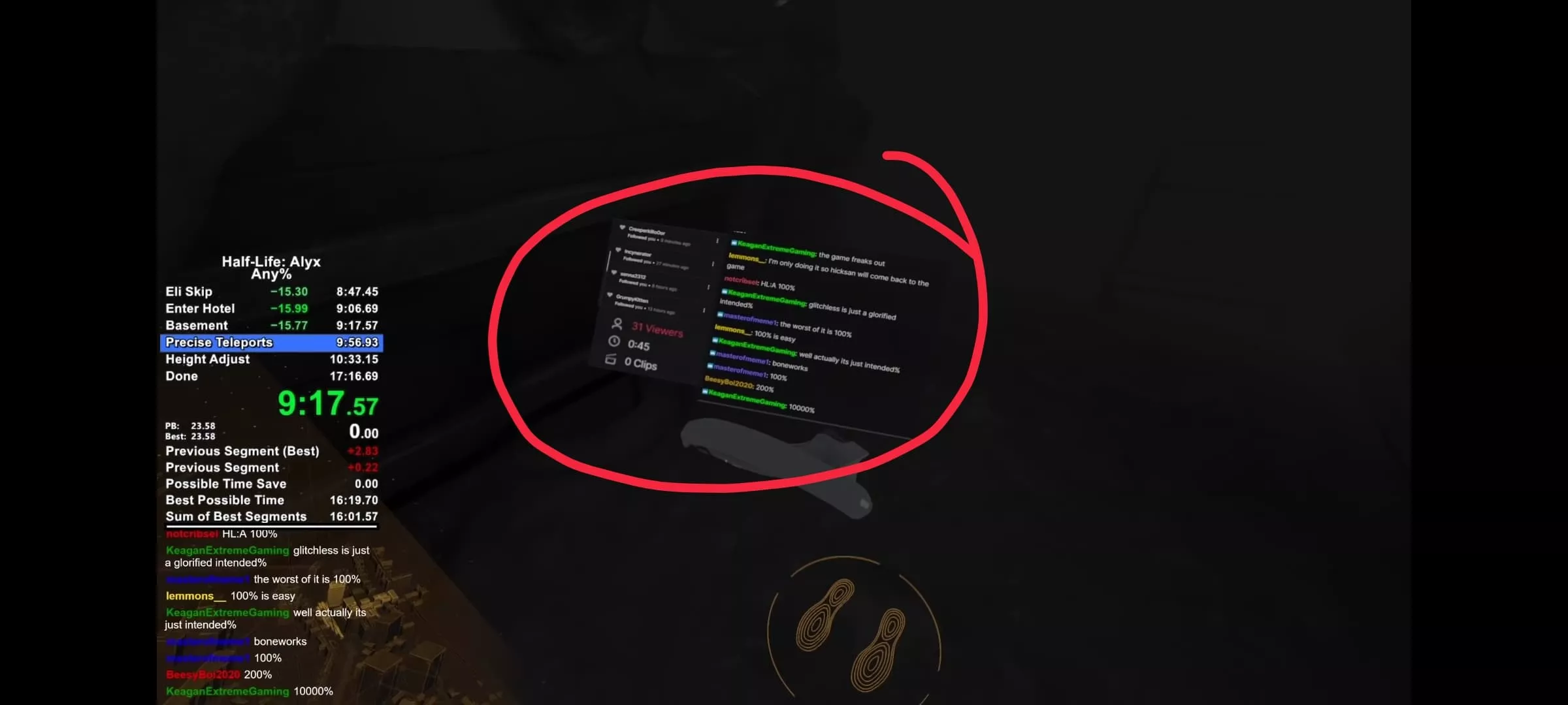 Anyone know what this program is called? I'm trying to stream in VR but not having chat is annoying. Anyone know what this program is called? I'm trying to stream in VR but not having chat is annoying.