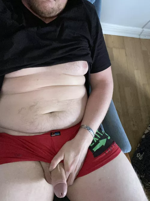 Anyone want to help me with this rock hard cock?