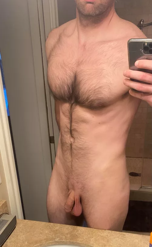 Anyone want to milk a hairy daddy?