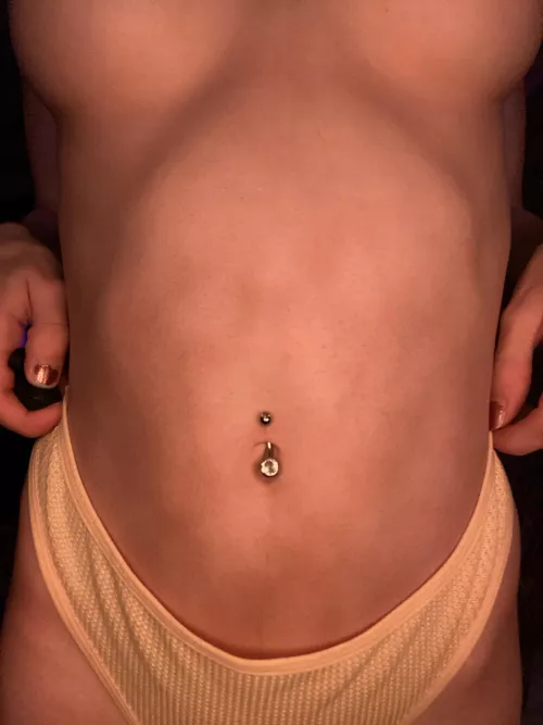 are you licking up or down from my belly button