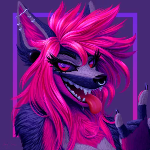 Astrid - Commission I made for Exciting-Housing-662. I really loved painting these shiny piercings! I used a spray tool with color dodge on the piercing highlights!