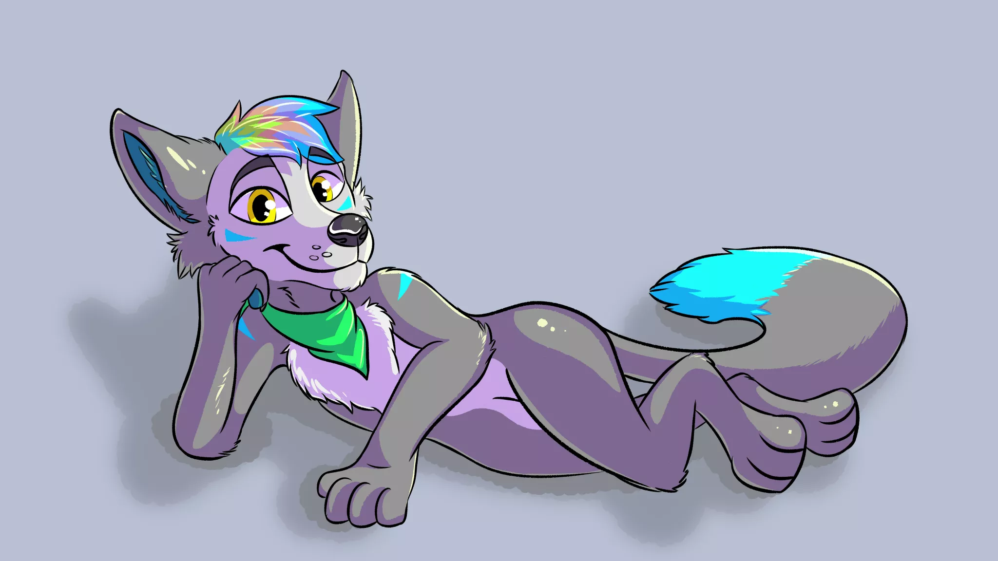 Awesome art of my sona that my friend drew for me. Thank you! ♥️🐺