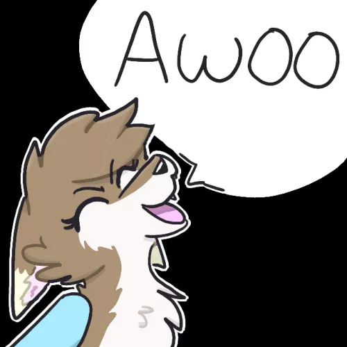 Awoo!! - an emote I did today