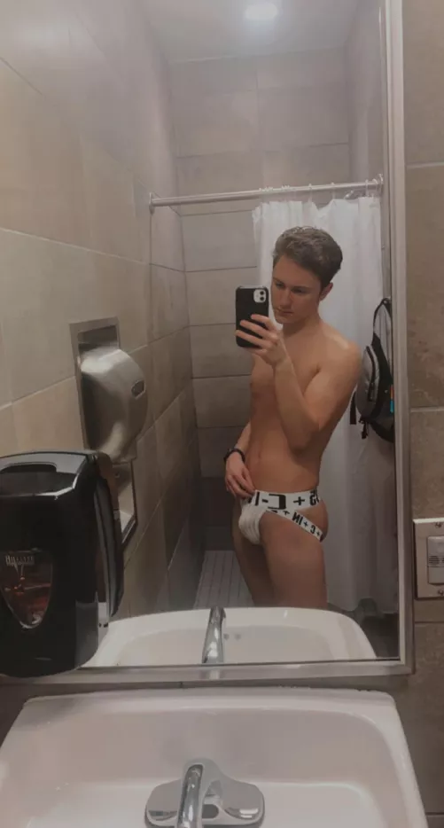 back in the locker rooms 😈