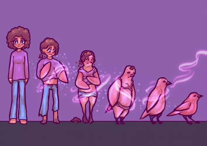 Barb Birb [F Human > Bird] Artist: EmoRaccoonWithTits