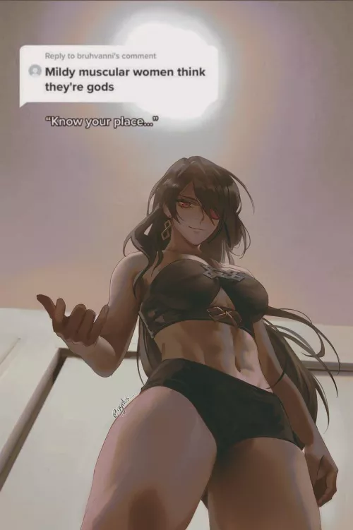 Beidou asserting dominance (Ggelus) [Genshin Impact]