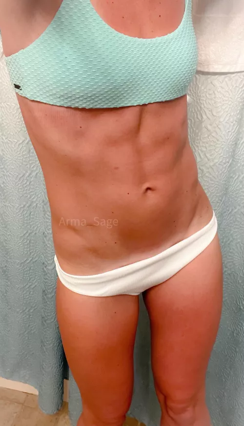 Belly button in a new suit