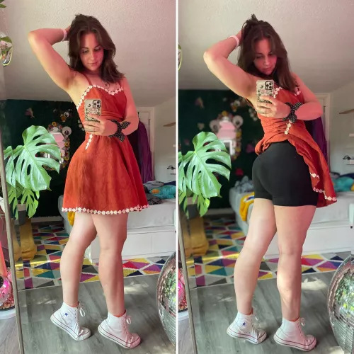 Bike shorts under dresses give me a newfound sense of freedom [F]