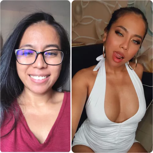 Bimbofication journey: From an innocent, wholesome nerd to a slutty, horny fucktoy. I’ve been transforming not just physically, but also mentally.. I find my vocabulary changing from shyly saying the word ‘vagina’ to moaning ‘my slimy cunt’ out