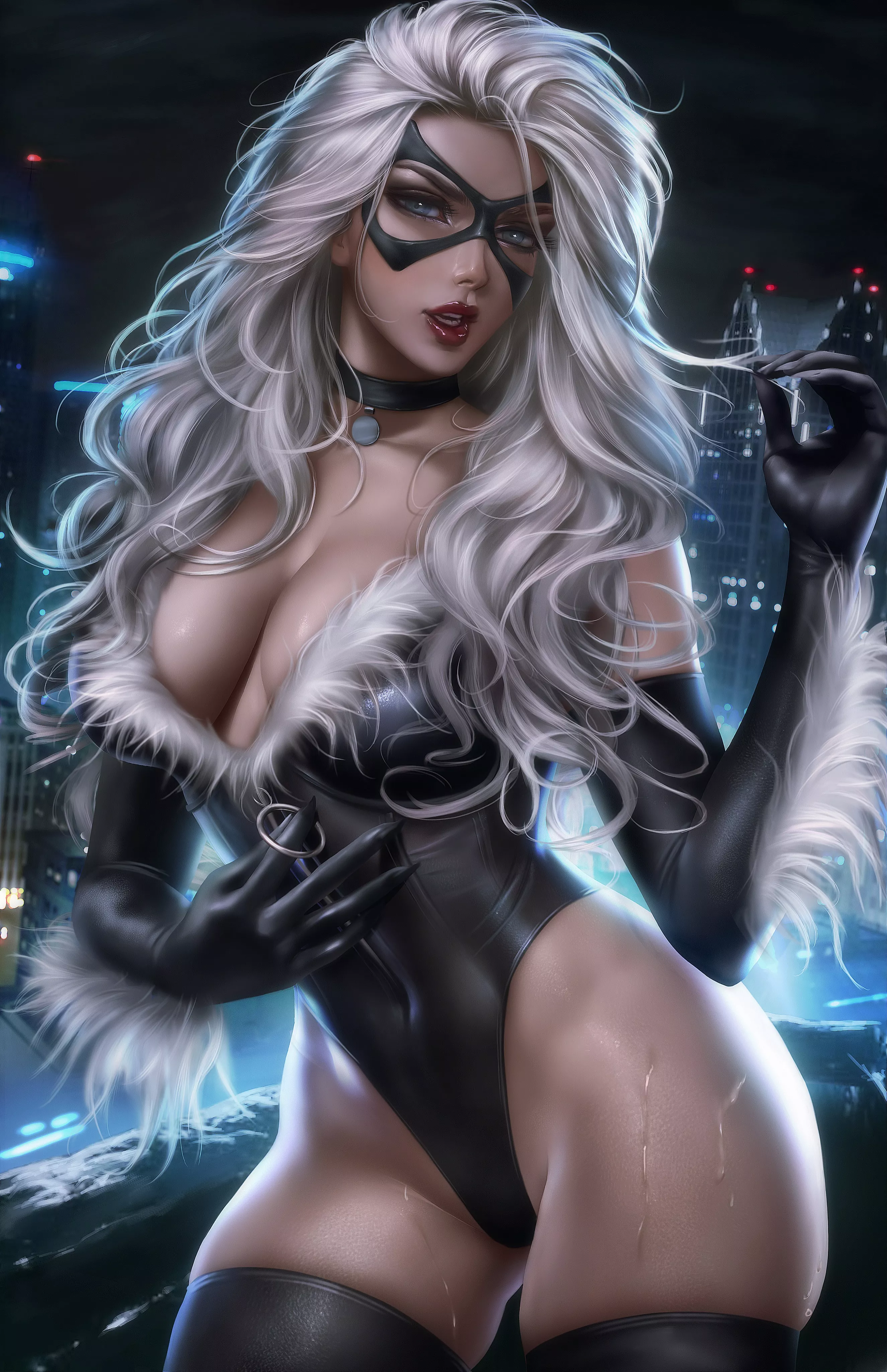 Black Cat Highleg Leotard Temptation (Logan Cure) [Marvel]