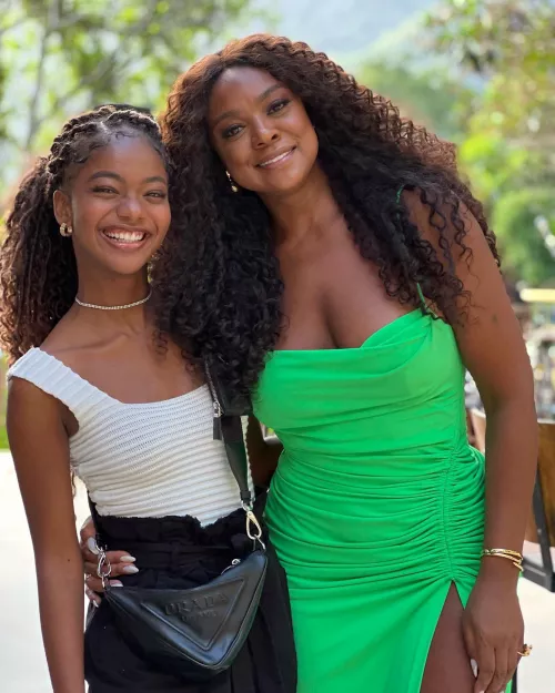 Black daughter and mother