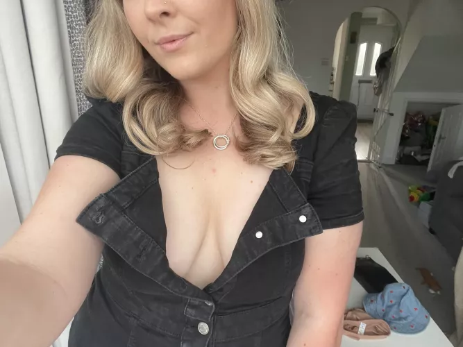 Blonde and curly , down to get dirty