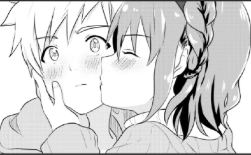 Boi kissing his boyfriend