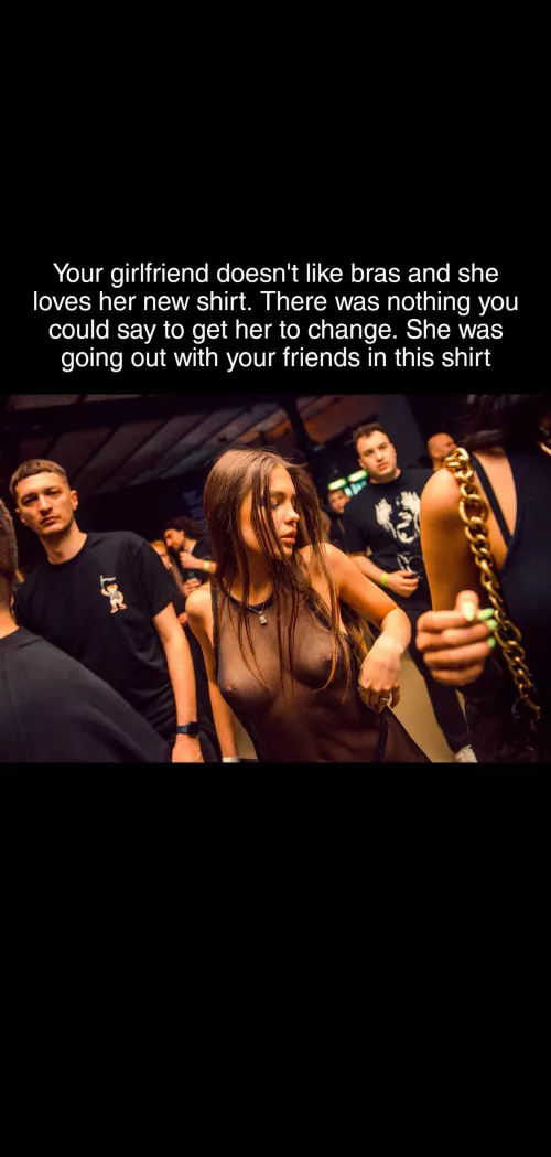 Bras just aren't her thing