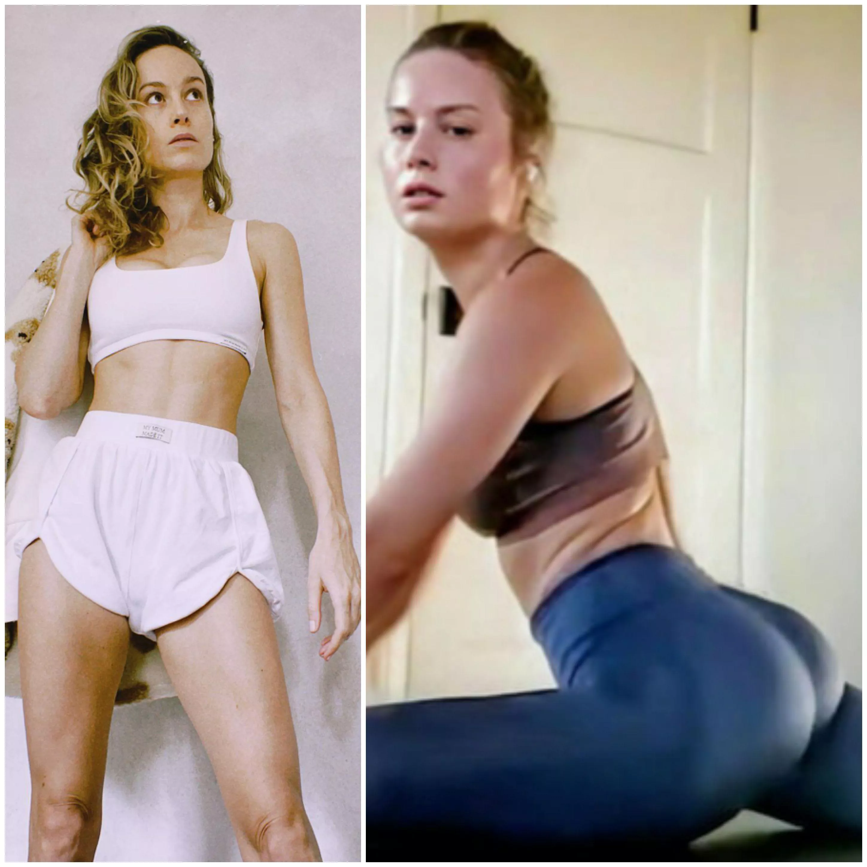 Brie Larson and her round ass have me feeling so bi and naughty