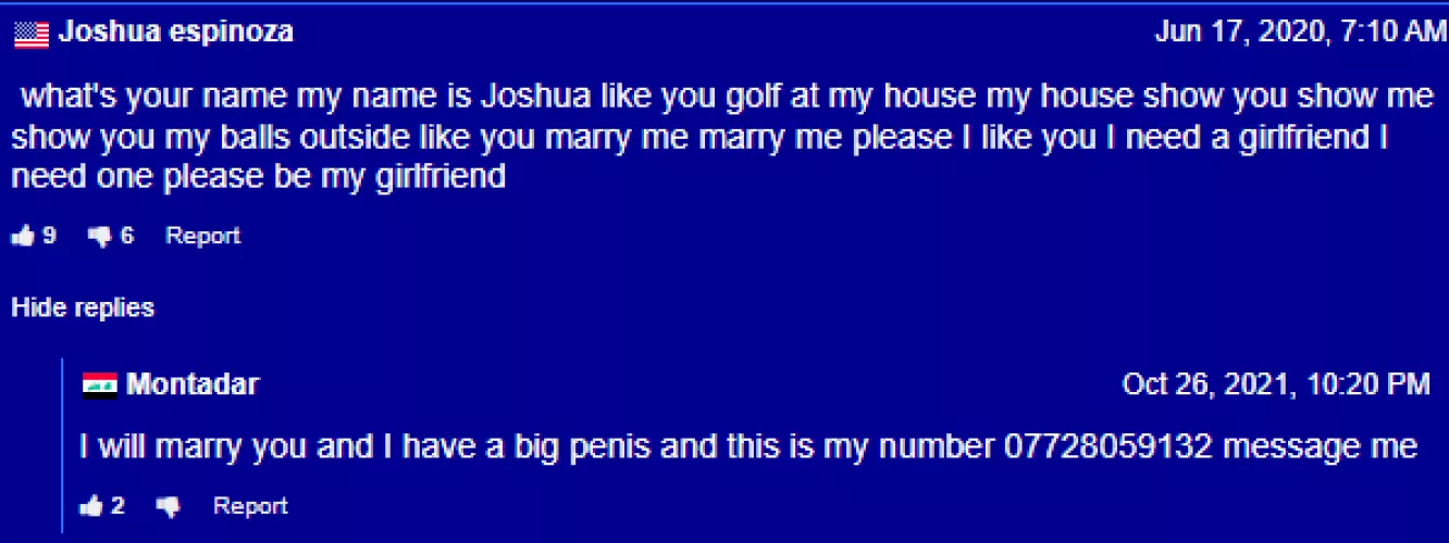 bro put his phone number