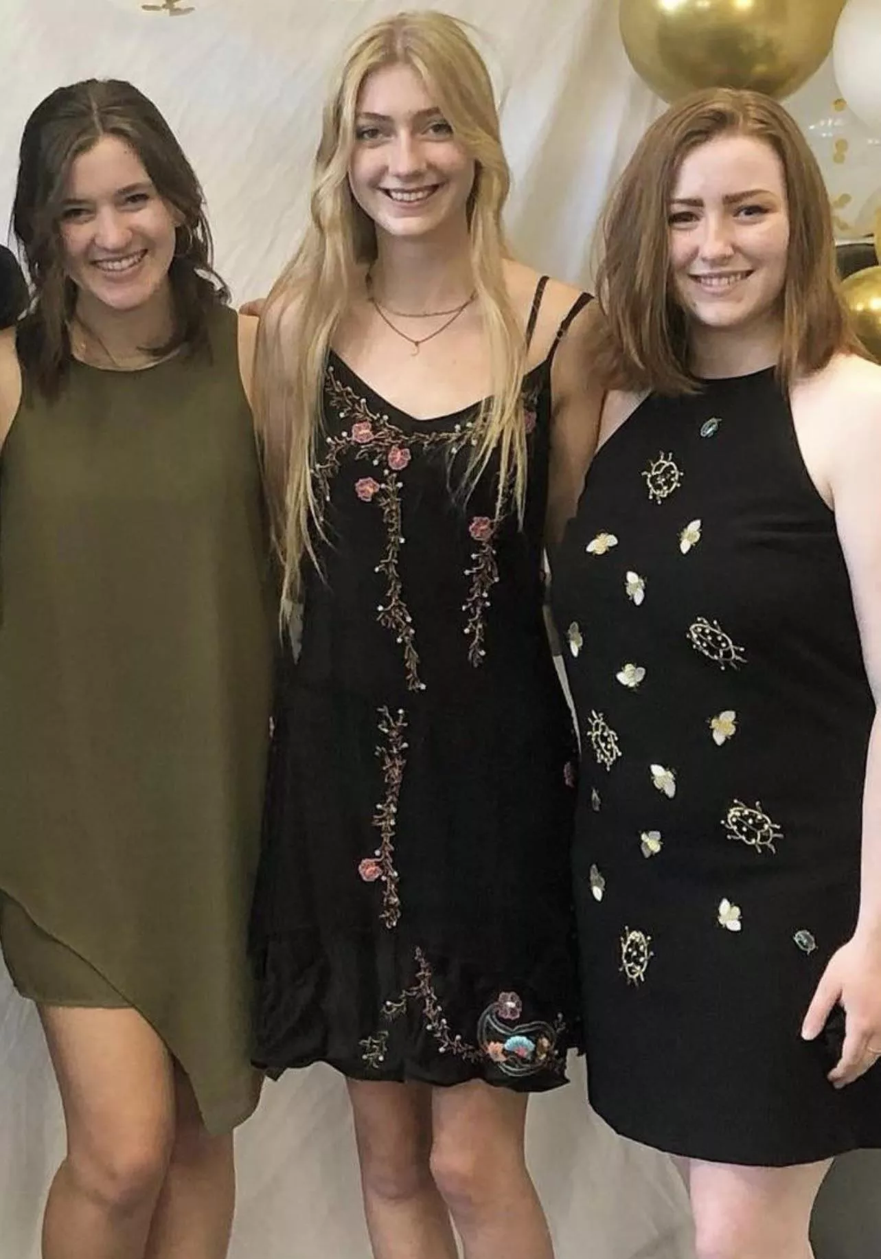 Brunette, Blonde, and Redhead. One of Each