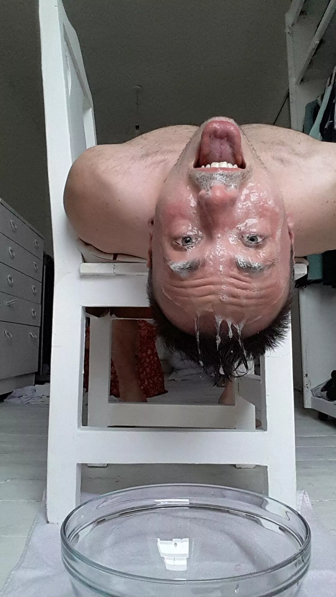 Bukkake everywhere fuck my face amd cum all over it