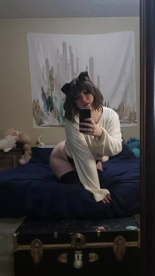 Can I sleep in the big bed with you tonight, master?